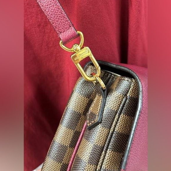 Louis Vuitton Clapton Brown and Purple Damier Ebene shoulder bag - Picture 4 of 13